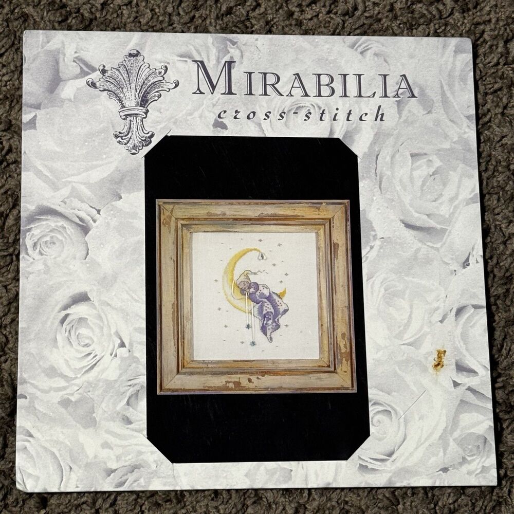 Mirabilia Designs Crescent Dreams Cross Stitch Chart  Nora Corbet Moon Baby 1997